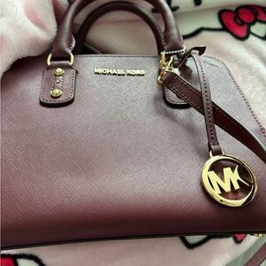 Michael Kors Deep Wine Satchel